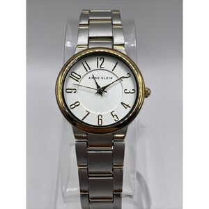 Anne Klein Women's Quartz Watch Silver Tone Bracelet Band AK/1913- New Battery